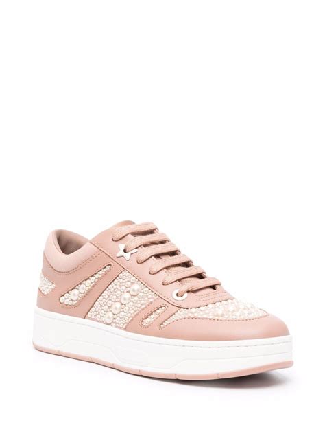 jimmy choo hawaii low top sneakers